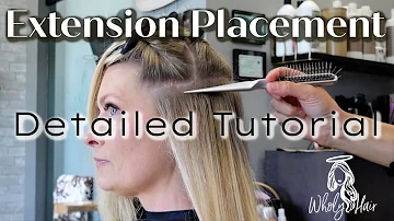 TAPE-IN EXTENSION PLACEMENT - DETAILED TUTORIAL // Wholy Hair