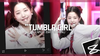 'TUMBLR GIRL' Tiktok trend capcut editing tutorial
