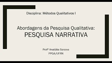 Como fazer pesquisa narrativa?