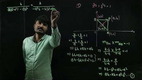 The ends A,B of a straight line segment of constant length c slide upon the fixed rectangular axes