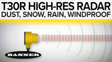 Banner T30R Radar Sensor for Poor Environmental Conditions