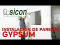 Instalación de paredes interiores de gypsum