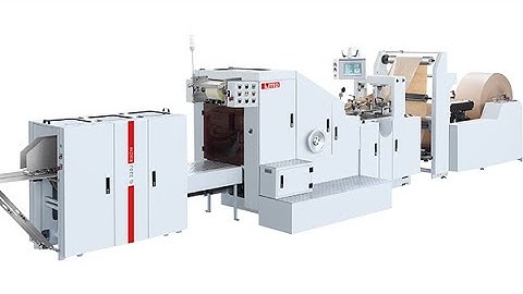 HIGH SPEED PAPER BAG MAKING MACHINE | पेपर बैग बनाने की मशीन | Check Description