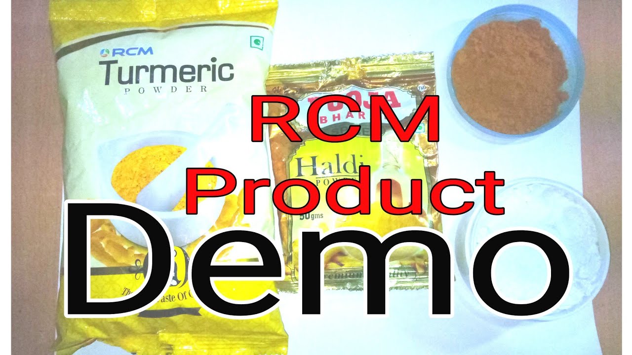RCM Haldi Powder Demo || कैसे जानेंगे  RCM का हल्दी पाउडर आर्गेनिक & good quality है ? RCM product