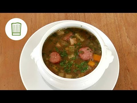 Linsensuppe - Linseneintopf mit Würstchen / Thomas kocht. 