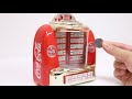 Coca Cola Tabletop Jukebox Collectable Musical Bank 1996 Retro Vintage Item