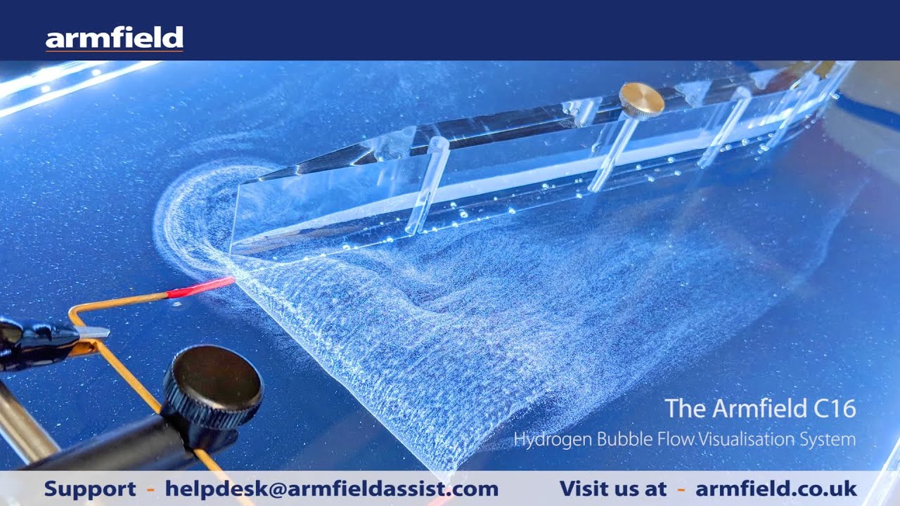 Armfield C16 Hydrogen Bubble Flow Video
