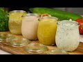 Salatdressings 4 Varianten I Klassische Basis Rezepte für Salatdressing