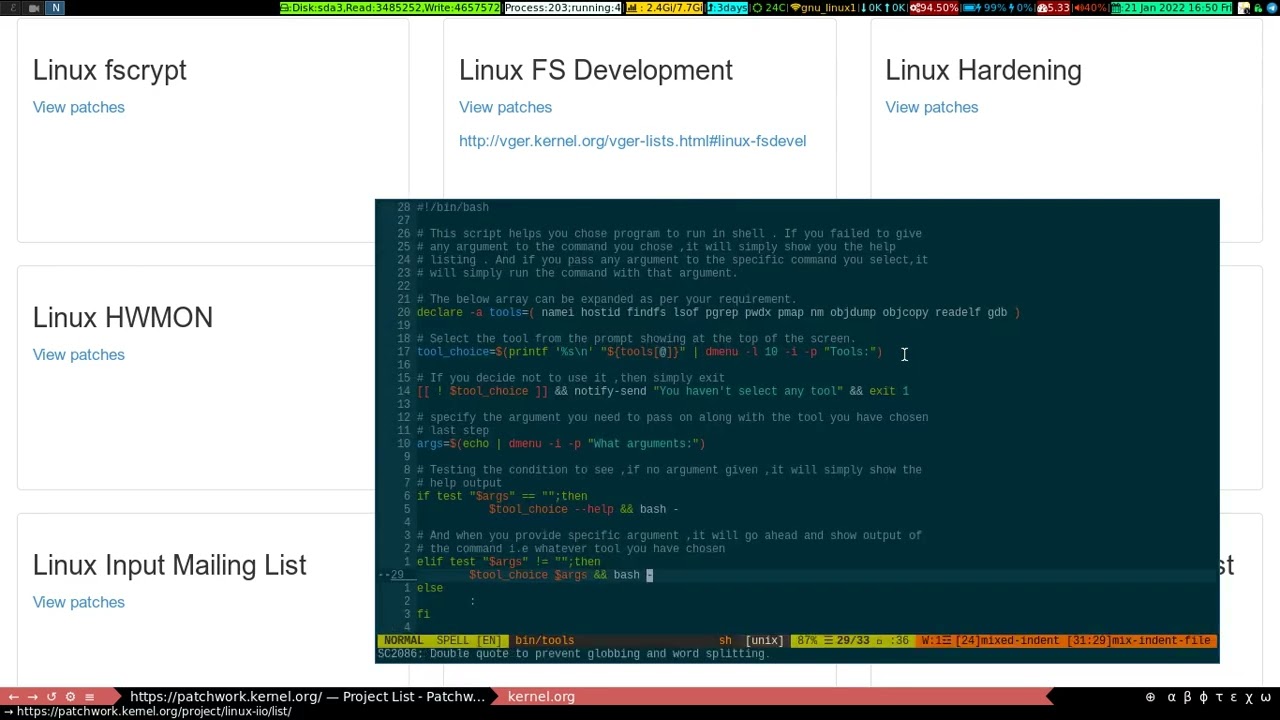 Bash Script To Use Important Tools Conveniently 2022_01_21_16:38:38 -  YouTube