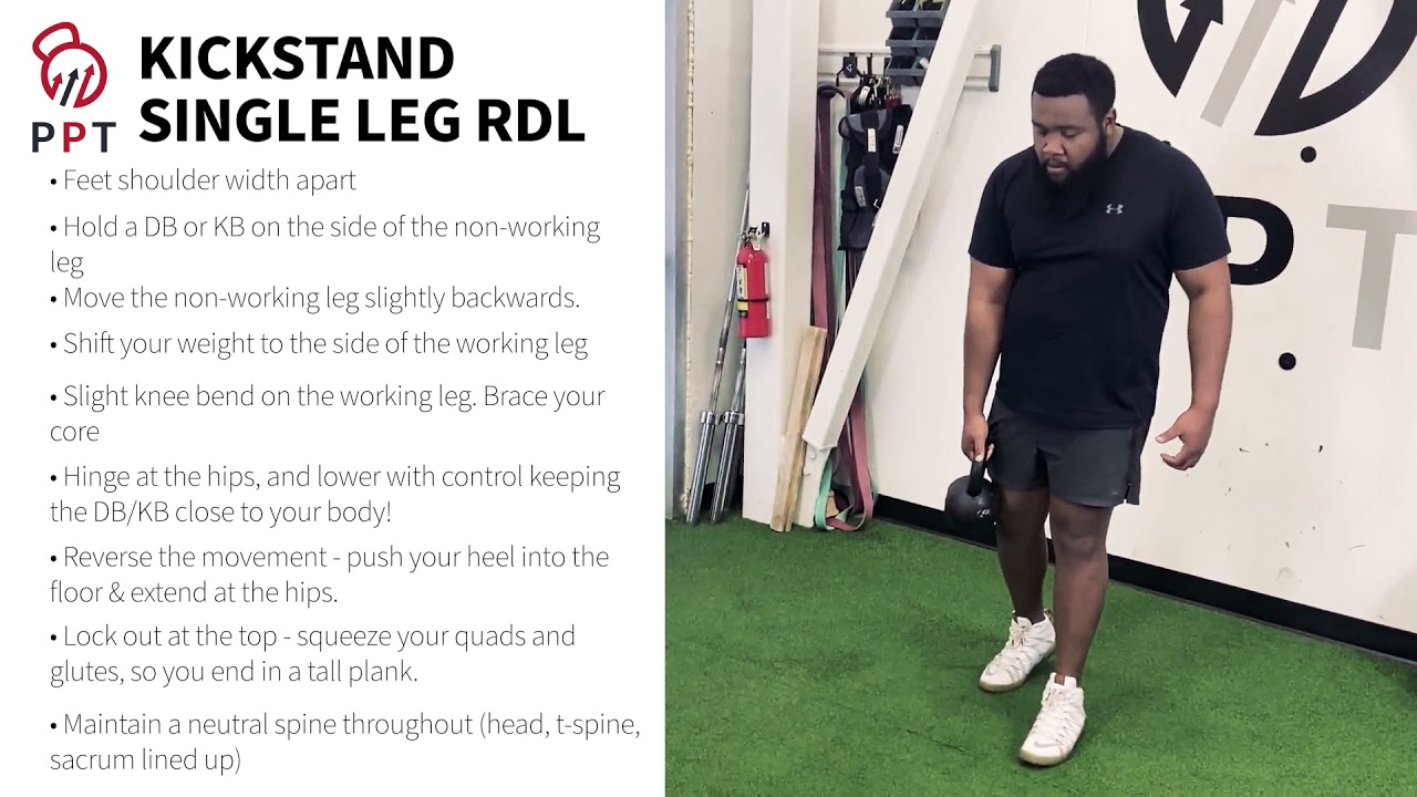 Kickstand Single Leg RDL YouTube