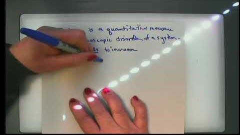 Chapter 7 Video 1  Entropy steam to water or vice versa