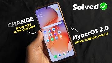 HyperOS 2.0 Small/Big icons Problem | Change Homescreen Layout in HyperOS 2.0⚡⚡