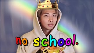 BTS crack to watch instead of going to school