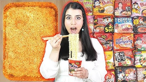 خلطت كل انواع الاندومي🍜🍜| خليت الناس تتذوقه!!😱🔥