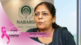 Breast Cancer Awareness Message | Amita Tiwari (NABARD – D.G.M) | Muskuraiye Aur Jaanch Karwaiye