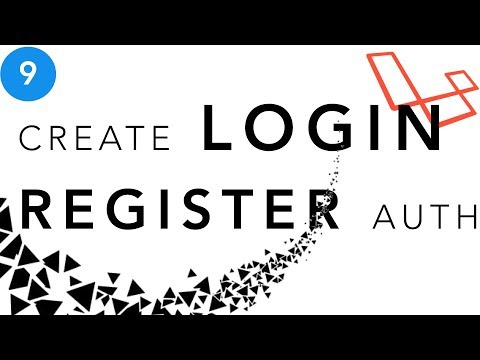 Laravel Beginner tutorial | Create Login Register auth