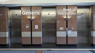 (Read Desc.) Generic traction elevators at the Pennino Building (government center) in Fairfax VA