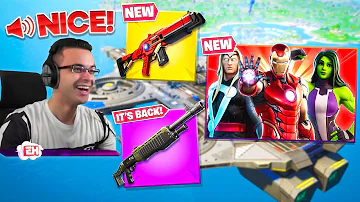 Nick Eh 30's FIRST REACTION to Fortnite Season 4! (Chapter 2)