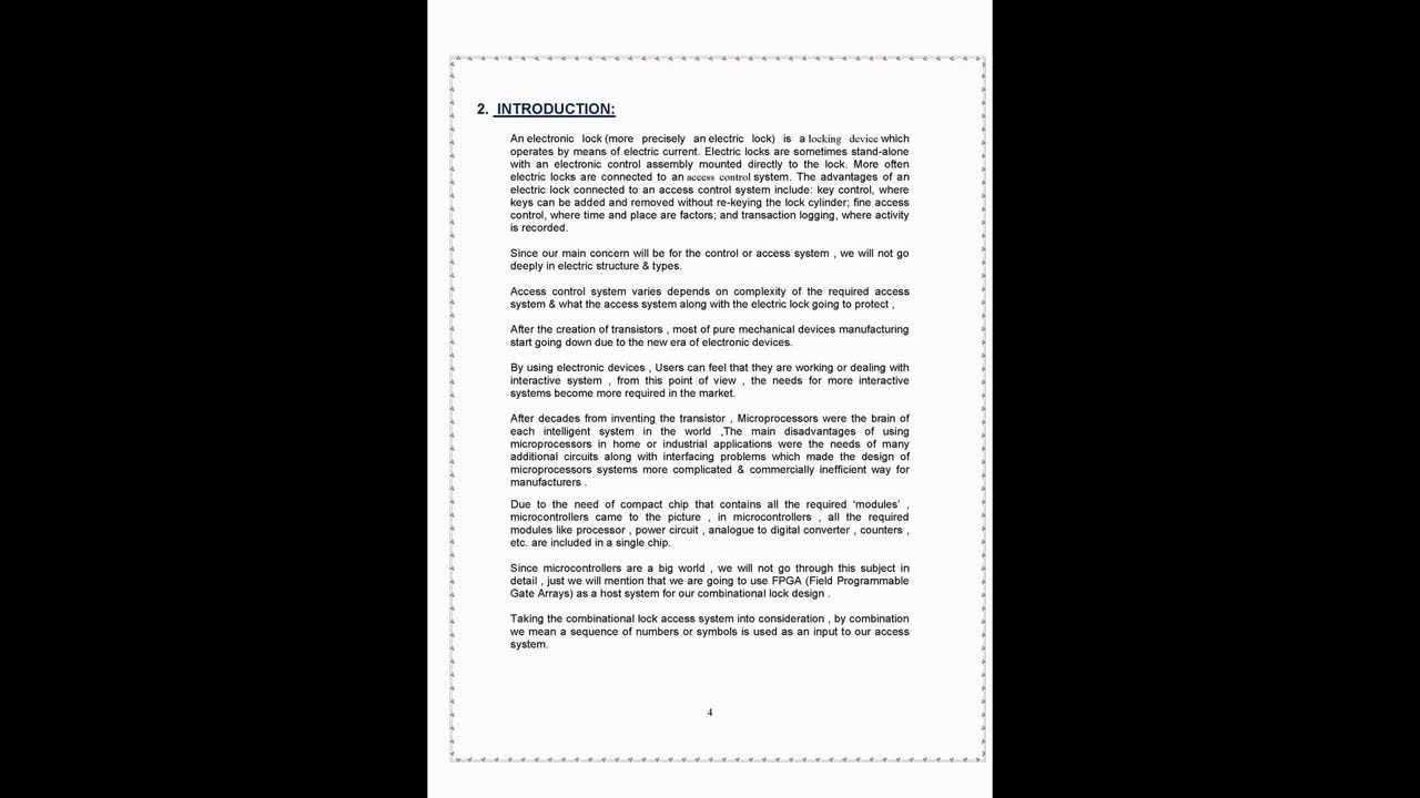 Combination Lock Design Using VHDL YouTube