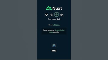 Dark Mode Made Easy With This Nuxt3 Module #nuxt3 #nuxtjs #frontenddevelopment