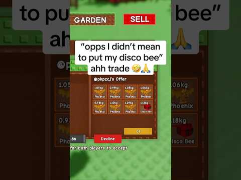 I TRADED MY DISCO BEE FOR 10 PHOENIXES Roblox Growagarden Gag 