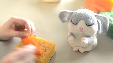 Needle Felting basiks for beginners. Tutorial DIY "Carrot for Easter Rabbit". Part 2.