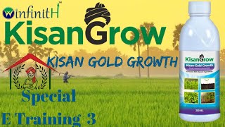 Winfinith KISAN Gold Growth Product  || E TRAINING 3 ||  || KISAN Grow ||