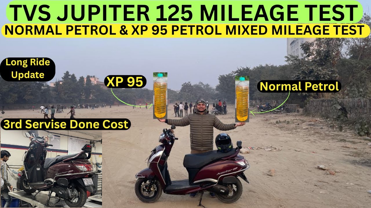 TVS Jupiter 125 Mileage Test 😎| 3rd Service Done👍| Long Ride Update 😊