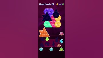 Block!Triangle puzzle:Tangram⬅️Hard Level 25  Intermediate