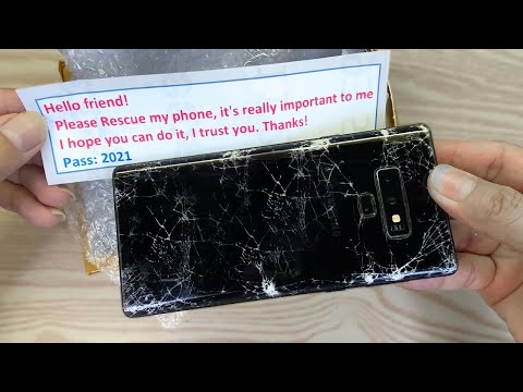 Restore Galaxy Note 9 Cracked - Restoration Destroyed Phone
