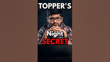TOPPERS DO THIS Every NIGHT 😳 Topper Tips and Tricks! #studymotivation