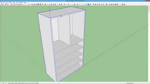 How to make a wardrobe in sketchup   furniture modeling
