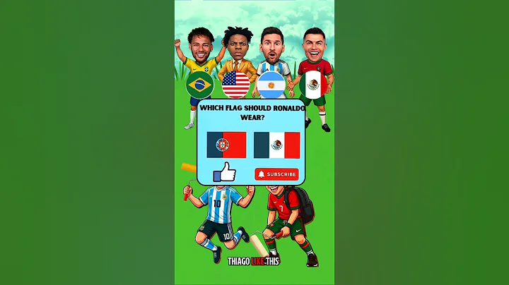 Who Knows Flags Better ?🤔 #ronaldo #messi #neymar #ishowspeed #shorts #cartoon #animation #viral thumbnail