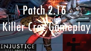 Injustice Gods Among Us iOS - Patch 2.16 Killer Croc Gameplay
