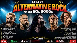 Best Alternative Rock Of The 90s 2000s 🔥 Linkin Park, Evanescence, Hoobastank, Oasis, Audioslave