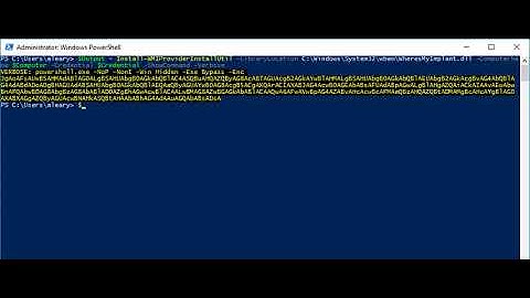 Remotely installing a provider with InstallUtil.exe