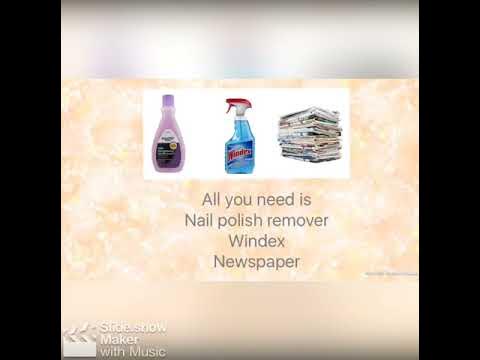 Removing glue from mirror!! - YouTube