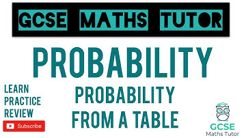 Probability from a Table (3 Different Styles!!) | Grade 5 Revision Series | GCSE Maths Tutor