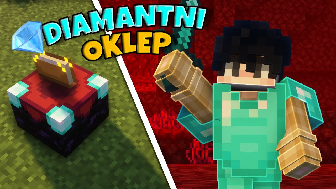 Končno enchantan DIAMANTNI OKLEP v Hardcore Minecraftu 💎