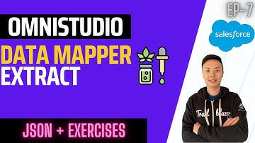 Salesforce OmniStudio DataMapper (DataRaptor) Extract - JSON, Exercises & Best Practice  | EP7