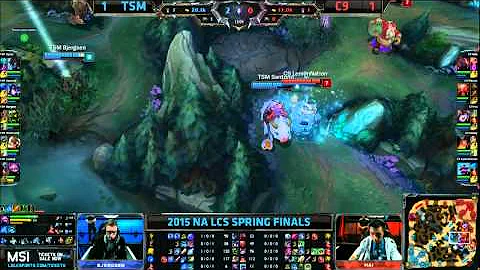 TSM vs Cloud 9 | Game 3 Grand Finals S5 NA LCS Spring 2015 playoffs | Team Solomid TSM vs C9 G3