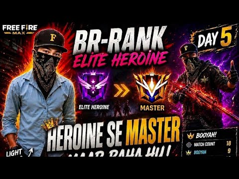Day 5 Elite heroine se Master.. Level up like a boss! #FreeFire"" ❤️