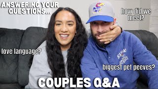 Couples Q\&A with my husband \/\/ get to know us + how we met