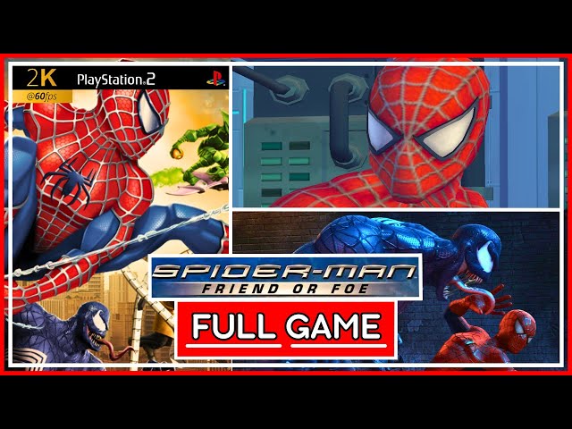 MULTIPLAY NO INCRÍVEL SPIDER MAN FRIENDS OR FOE - PS2 