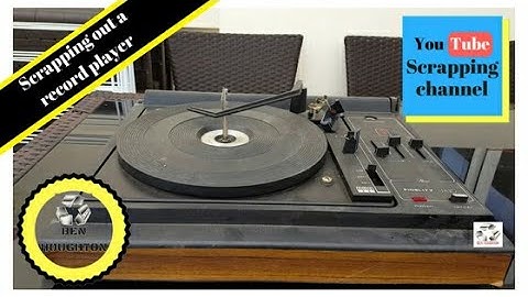 scrapping out a record player to determine its value