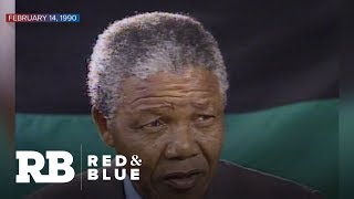 1990: Nelson Mandela reflects on time in prison with CBS News