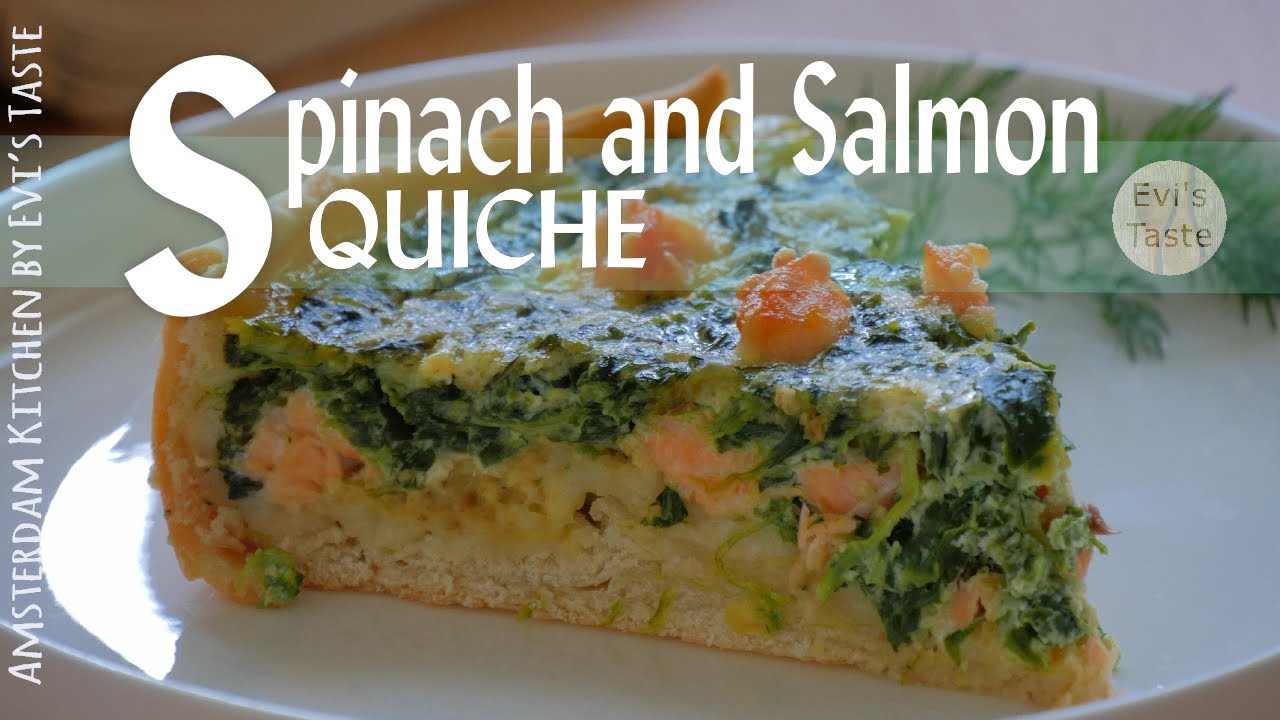 SPINACH AND SALMON QUICHE