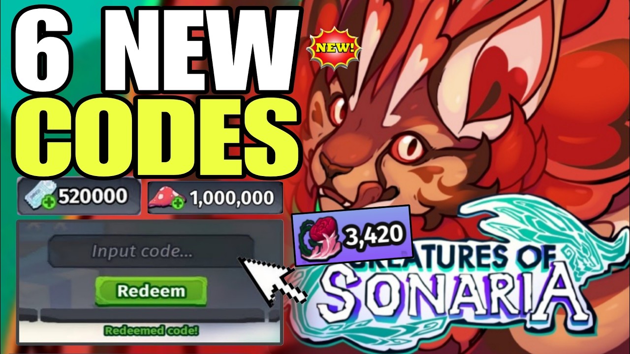 NEW CODES ROBLOX CREATURES OF SONARIA CODES IN 2026 CREATURES OF 
