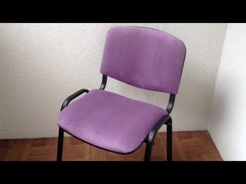 How To Reupholster An Office Chair Diy Youtube