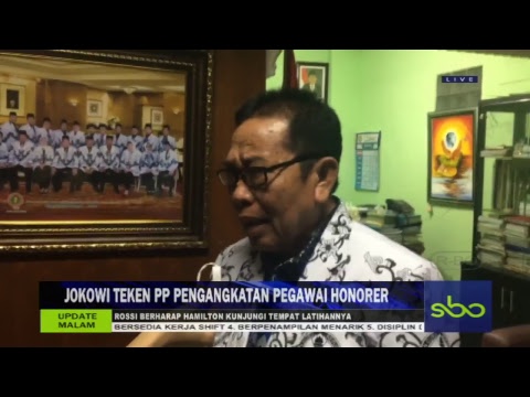 sbo tv live hari ini JOKOWI TEKEN PP PENGANGKATAN PEGAWAI HONORER #UPDATEMALAM EDISI 04 DESEMBER 2018